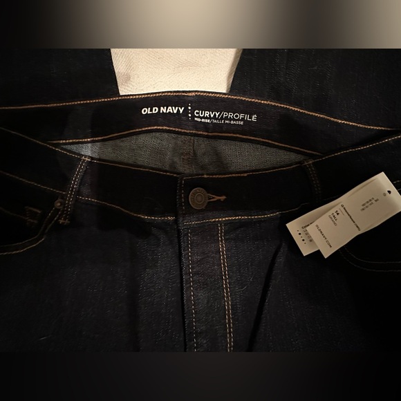 Old Navy Dark Wash Curvy Jeans Tall 14 - Picture 3 of 3